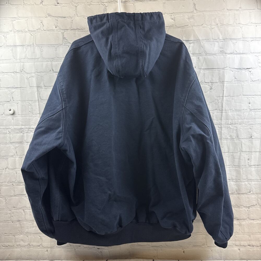 Carhartt Blue Helmets to Hardhats Jacket Men's‎ 3XL lined J131-DNY FLSA USA - Picture 4 of 12